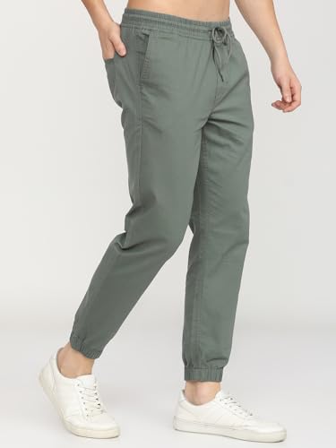 Image of Highlander Men's Cargo Jogger Trousers | Perfect for Casual Outings,Travel & Work Wear with Utility Pockets