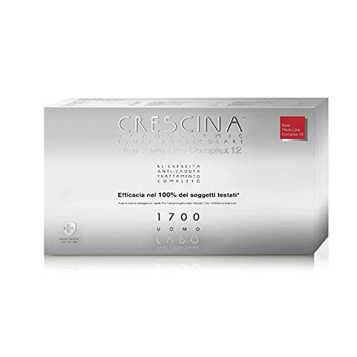 LABO CRESCINA Isole Follicolari PLATE-LIKE COMPLEX 12 Trattamento Anti-Caduta e Ri-Crescita Capelli 1700 UOMO 10+10 Fiale