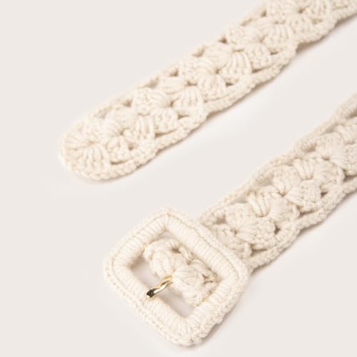 Crochet Belt for Women Knit Dress Jean Shirt Sweater Belts3
