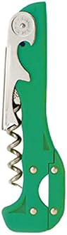 Boomerang Two-Step Corkscrew Wine Opener with Built-In Foil Cutter and Bottle Opener - Apple Green