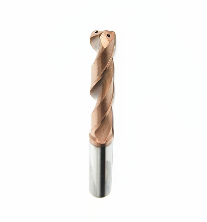KLOT Solid Carbide Twist Drill Bit with TiCN Coating 2 Internal Coolant Holes (1.5mm-20.0mm) – Durable High-Speed Precision Drilling (D2.9x17xSD3xL60)