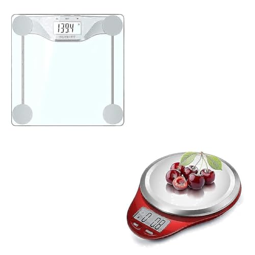 NUTRI FIT balanza digital para baño y cocina 2 en 1 miniatura 1