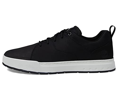 Image of Timberland Maple Grove Leather Ox Sneakers for Men - Leather Upper with Lace Up Closure, Elegant and Round Toe Design
