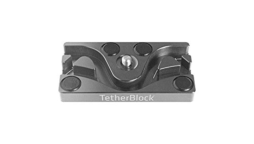Tether Block MC Noir piece d ancrage en aluminium pour cordon USB 4 Pins de camera