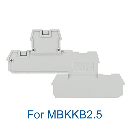 Couvercle d'extrémité MBKKB 2.5 isolant et robuste pour le dernier bornier de rail Din