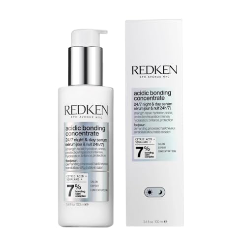 Redken Acidic Bonding Concentrate 24/7 Night and Day Hair Serum, Bond Repair for Damaged Hair