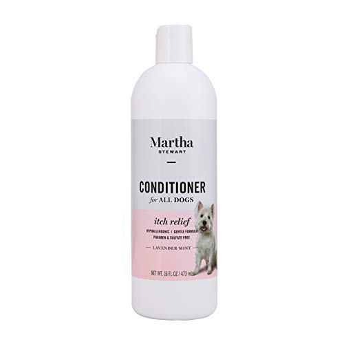Martha Stewart for Pets Itch Relief Conditioner for Dogs | Natural Puppy and Dog Conditioner for Dry Itchy Skin, 16 Ounces | Anti Itch Dog Conditioner to Nourish Your Dog's Coat (FF9604)