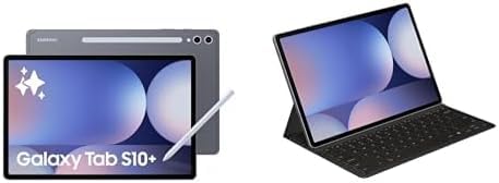 SAMSUNG Galaxy Tab S10+ WiFi 256/12GB (Samsung Keyboard Book Case Included) 12.4" (Latin American Stock) Moonstone Gray