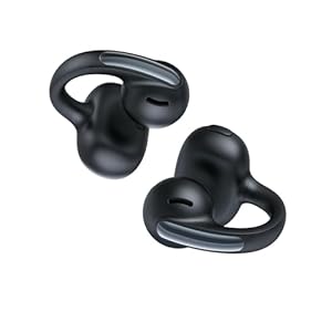 Baseus Bowie MC1 Open Ear Clip-On Earbuds, Adaptive Comfort with Anti-Drop Design, Impactful Sound with Adaptive Bass Boost, Adaptive Noise Cancelling Calls, IP57 Waterproof, 40H Playtime, Lightweight
