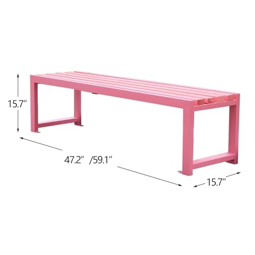Banc d'extérieur sans dossier résistant aux intempéries 120 cm