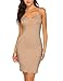 Corgy Women's Seamless Stretchy Bodycon Slip Dress(Skin,XL)