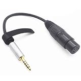 Youkamoo 4.4mm to 4 pin XLR Female Balanced Headphone Audio Headphone 8 Core Silver Plated Adapter C