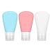 Produktbild Kosmetische Aufbewahrungsflasche, Dekaim 3pcs Travel Tragbare Silikon Duschgel Lotion Leere Flasche Flüssigkeitsbehälter
