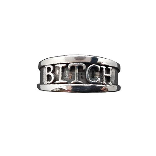 Bague en argent massif 925 BITCH : un bijou poinçonné aux finitions prestigieuses