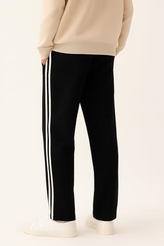 Image of dockstreet Straight Wide fit Long Length Trouser Style Drawstring Trackpant for Men /Trending Sporty Style, Relaxed Casual Pants for Men
