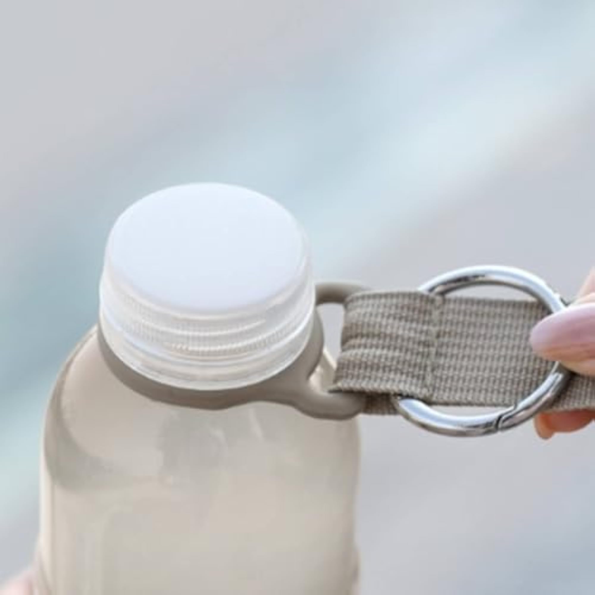 Adjustable Woven Luggage Strap, Gray