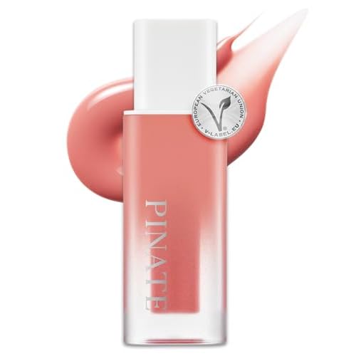 Natural Bloom Korean Lip Oil Serum 0.14 fl oz | Moisturizing Lip Booster Plumping Oil Tint Serum Enriched w/Camellia & Safflower Oils | Non-Irritating Color Changing Lip Oil (Pink Muhly)