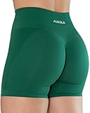 Picture of AUROLA Intensify V2.0 Women's Workout Shorts Athletic Running Shorts, Seamless High Waist Sport Gym Yoga Shorts 3.6 Alpine Green