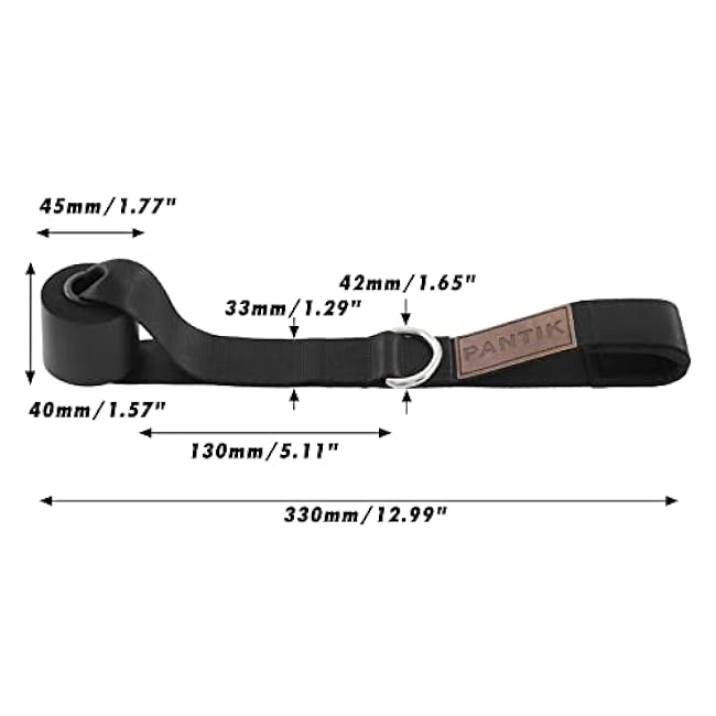 Door Anchor for Resistance Bands Gym & Home Fitness Workout Band Heavy Duty with D Ring Solid Nylon Core Dense Foam Super Strong Nylon Webbing and Neoprene Padding