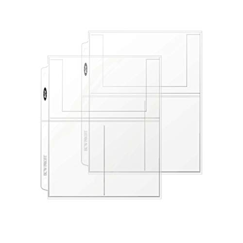 BCW Pro 3-Pocket Photo Protector Sleeves | 25 Count | 4"x6" Photo...