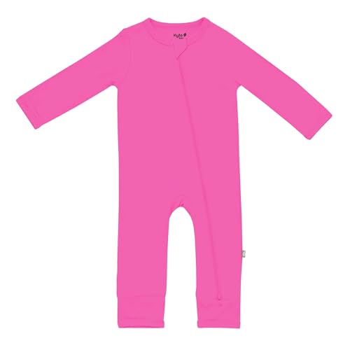 Image of KYTE BABY Unisex Rayon Made From Bamboo Zippered Rompers 0-24 Months