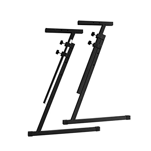 Mosico Piano Keyboard Stand Folding Z Style Heavy Duty Music Stand For Kids And Adults Adjustable Fits 54-88 Key Electric Pianos #TOP6