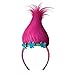 OS Fits Child, Magenta, Trolls Sugar Glitter Headband with Troll hair
