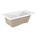 American Standard 2422V002.011 Evolution 5 ft. x 32 in. Deep Soaking Tub with Reversible Drain, Arctic