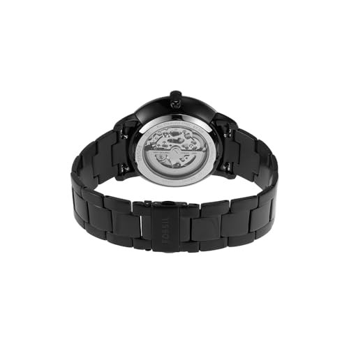 Fossil Orologio Neutra Automatic Da Uomo, Movimento Automatico, Cassa In Acciaio Inossidabile Nero Da 44 Mm E Bracciale In Acciaio Inossidabile, ME3183, Nero - 3