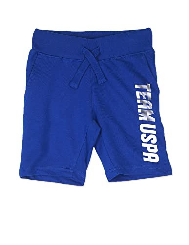 Image of U.S. Polo Assn. Regular Fit Boys Shorts - Mid Rise Waist, Brand Printed Bottom Wear for Kids