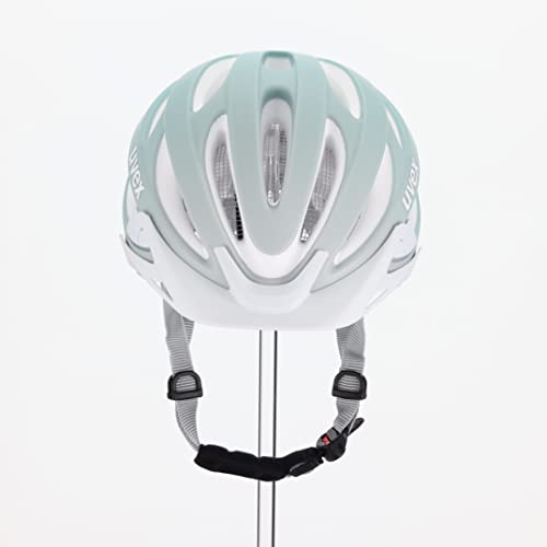 uvex True cc - Leichter Fahrradhelm für Damen und Herren - individuelle Größenanpassung - erweiterbar mit LED-Licht - papyros - peakock matt - 52-55 cm
