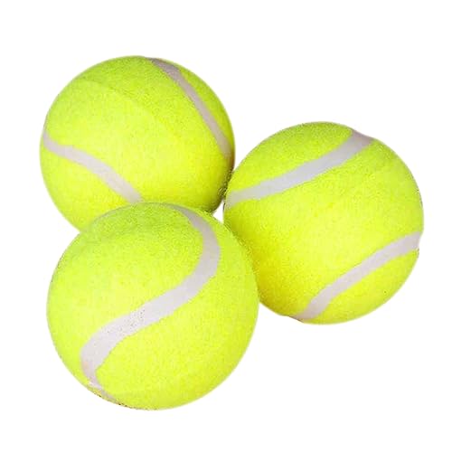 Mipcase 3 Pack Training Tennis Balls Orange High Elasticity Style Tennis Accessory for Beginners