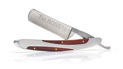Boss Straight Razor Shave Ready - Concave High Carbon Stainless Steel with 16 Degree Bevel