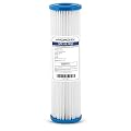 Hydronix SPC-25-1050 Polyester Pleated Sediment Water Filter, Washable & Reusable, 2.5" X 10", 50 Micron