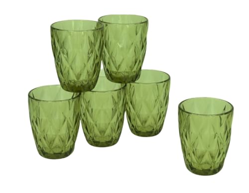 Gerimport Set De 6 Vasos Liz 270ml Verde