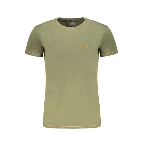 T-shirt Aeronautica Militare haut de gamme en coton vert premium pour homme