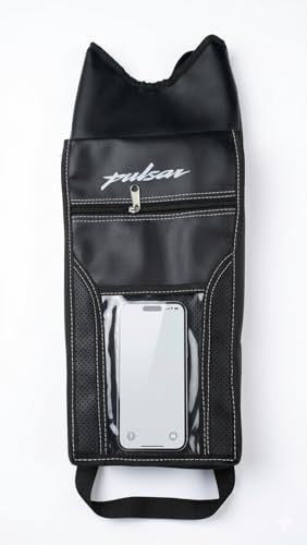 Image of Bike Tank Cover for Pulsar | Premium Motorcycle Tank Bag - Dual Compartment & Expandable Storage