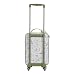 Little Dutch Kinderkoffer - Trolley - Reisekoffer - mit Teleskopstange und Rollen - Handgepäck - für Kinder Jungen und Mädchen - Unisex - Safari Friends - grün/weiß