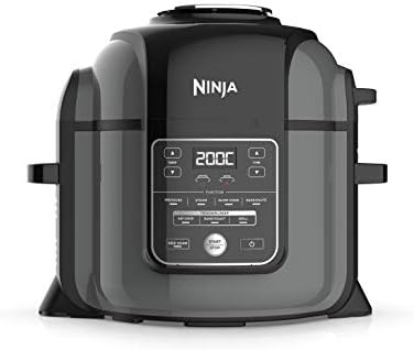 Ninja Foodi MAX Multi-Cooker [OP450UK], 7-in-1, 7.5L, Electric Pressure Cooker and Air Fryer, Grey and Black
