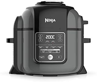 Ninja Foodi MAX Multi-Cooker [OP450UK], 7-in-1, 7.5L, Electric Pressure Cooker and Air Fryer, Grey and Black