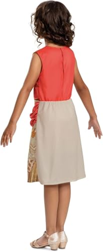 Disney Moana Fancy Dress for Kids, Official Moana by Disguise, Attached Scarf and Printed Outfit Details, Perfect for Halloween and Carnival, for Ages 3-4, 4-6 & 7-8 Years