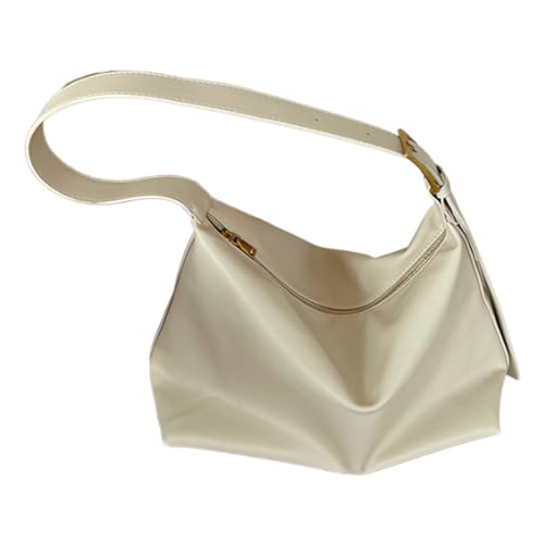 Sac à bandoulière en cuir PU blanc pour femme idéal pour le bureau