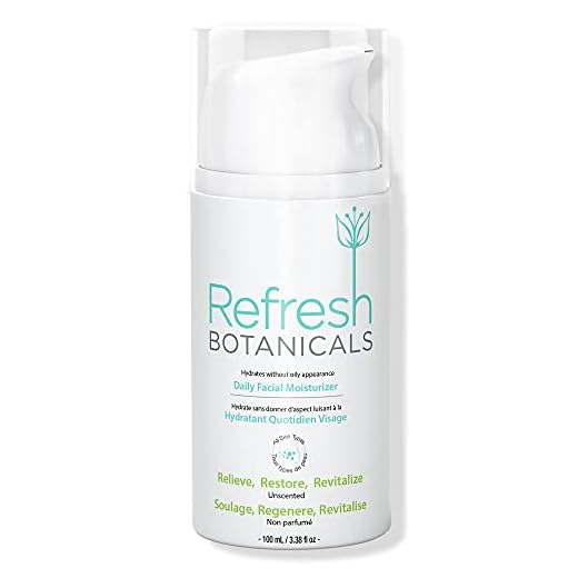 Refresh Botanicals Organic Face Moisturizer, A Natural Anti Aging Moisturizer for Dry, Sensitive, Oily, Acne Prone Skin | Fragrance Free, 3.38 fl oz