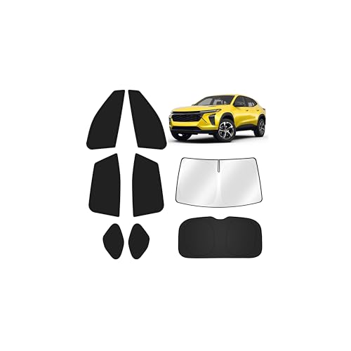Image of KUST Car Window Shades for Chevy Trax 2024-2025 2026 Windshield Sun Shade Side Window Cover UV Block Privacy Protection Trax Accessories for Camping Blackout Rear Back Full Set 8PCS