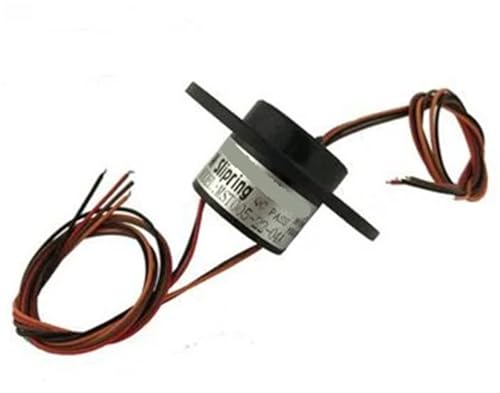 Bague collectrice tournante axe creux 7mm 4 canaux 2A pour signal électrique