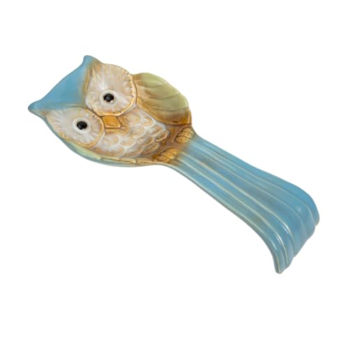 TOYZFRIENDY 猫形セラミックスプーンレスト 耐熱調理器具ラック おたま へら収納 キッチン用多機能シャベルスタンド 食卓飾り兼用清掃簡単