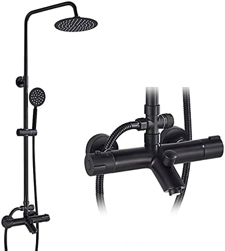Robinet thermostatique baignoire douche double poignée eau chaude froide