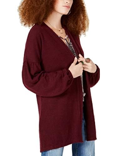 American Rag Juniors Open Front Blouson Sleeve Cardigan2