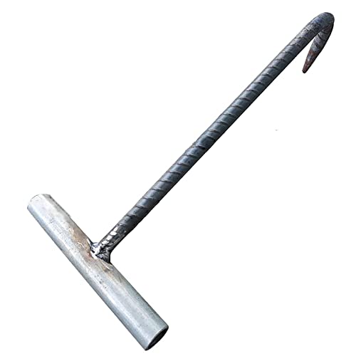 WDJBPSH Utility Hand Pull Hook for Open Manhole Cover, 21 29 31 in Long Roller Shutter Door Hook with Small Curved Hook, Save Strength Puller Key (Color : Dia - 14mm, Size : Length 95cm)