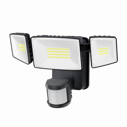 Onforu Battery Powered LED Flood Light Outdoor, 2000LM Motion Sensor Security Lights, IP65 Wireless...